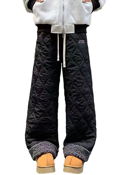 Herre Fleece Bukser med Lommer og Patchwork 2