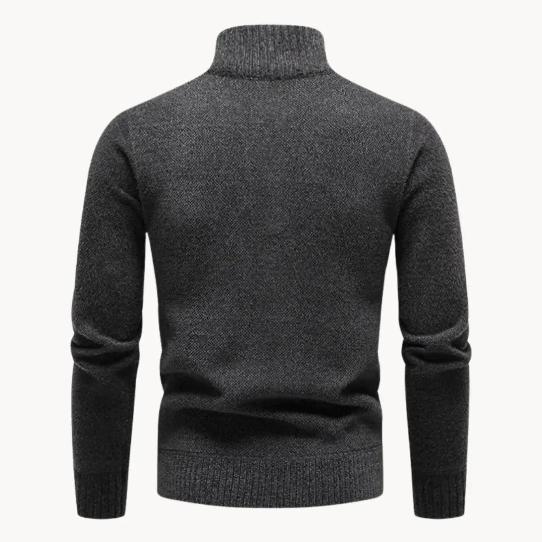 Herre Halfzip Pullover Moderne Casual Sweater 2