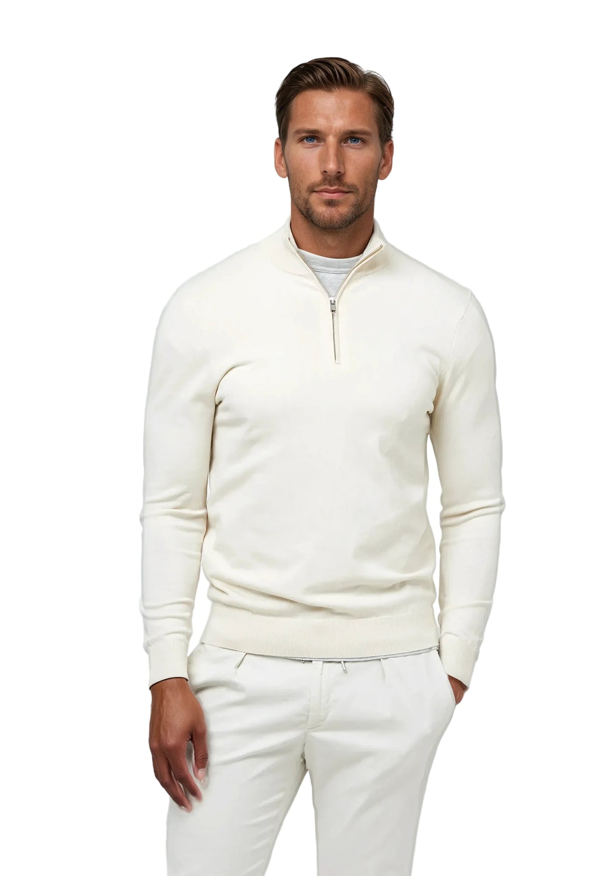 Herre Halv Lynlås Sweatshirt Casual Stil til Hverdagsbrug 0