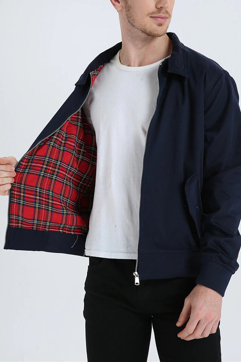 Herre Harrington-Jacke med Klassisk Design 1