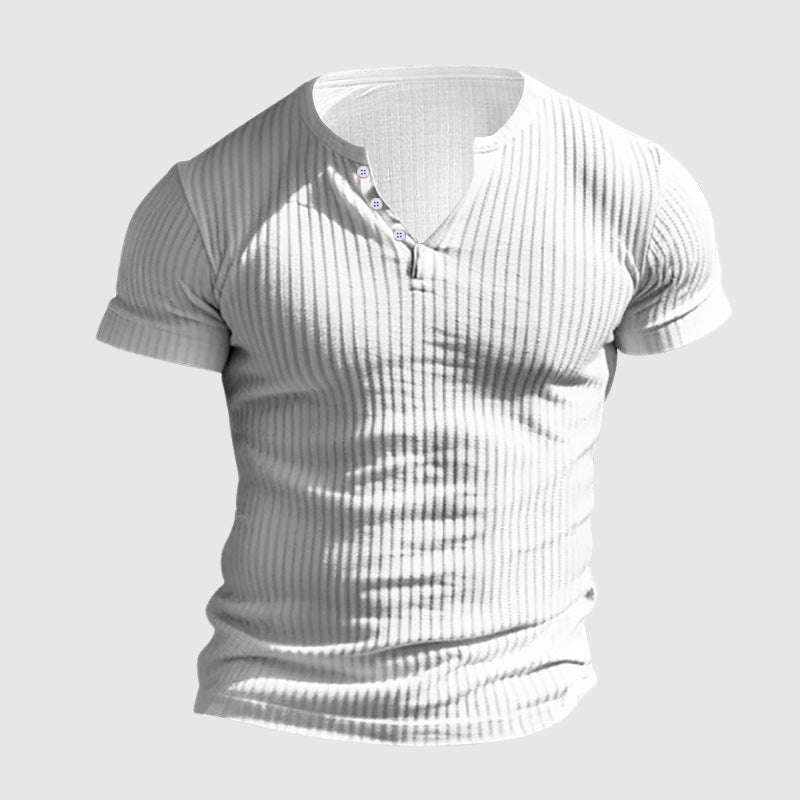 Herre Henley Skjorte Urban Stil 8