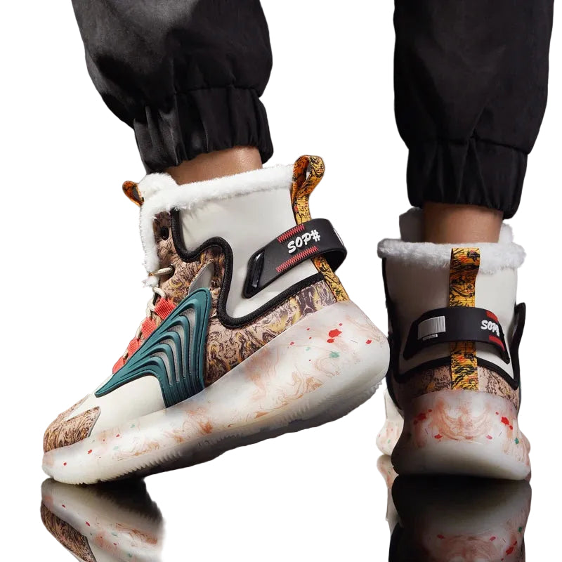 Herre High-Top Sneakers med Plys Interiør 0