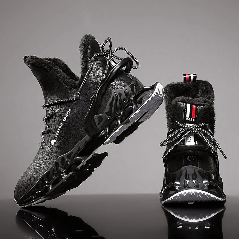 Herre High-Top Sneakers med Skulptureret Sål 6