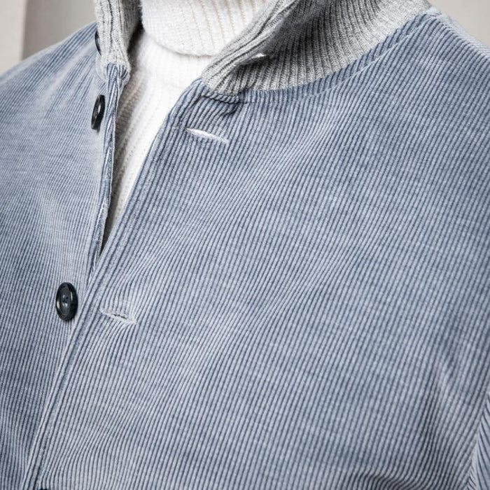 Herre Jakke Moderne Snit i Ribbet Fløjl 3