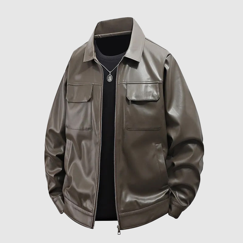 Herre Jakke med Struktureret Snit 2