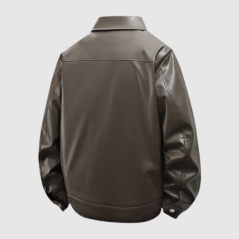 Herre Jakke med Struktureret Snit 3