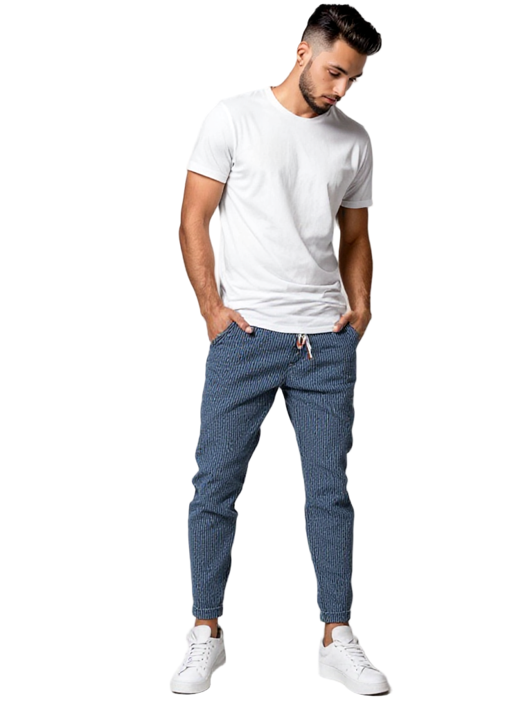 Herre Joggingbukser Corduroy Justerbart Snoretræk Regular Fit 0