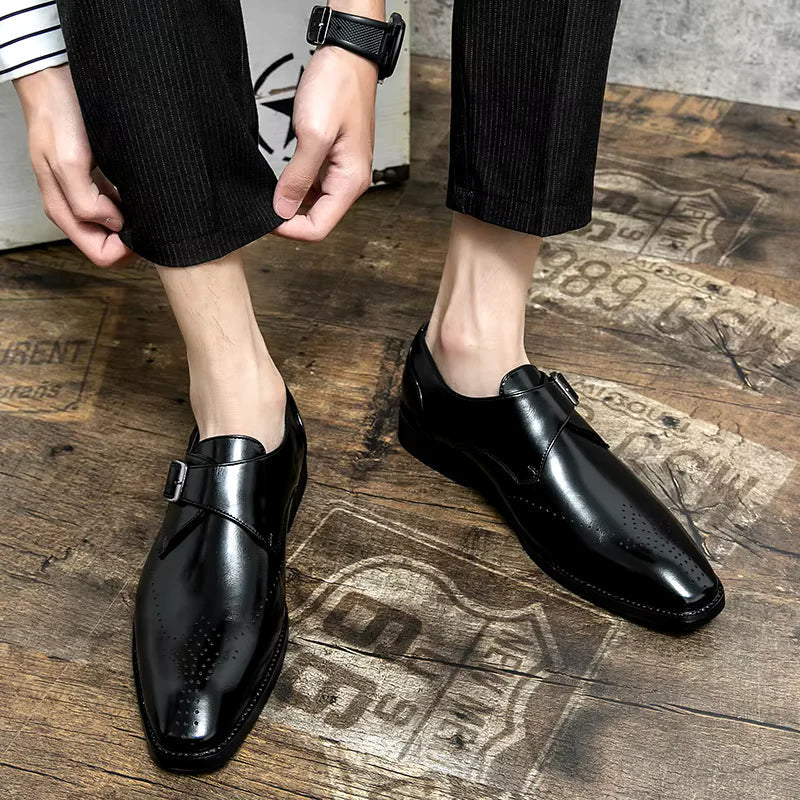 Herre Monk Strap Dress Sko Klassisk Design 6