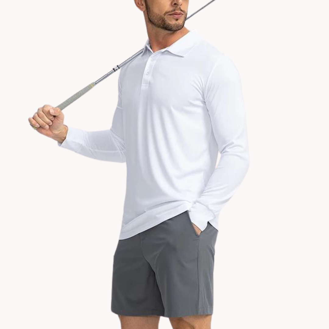 Herre Performance Polo Shirt Klassisk 6