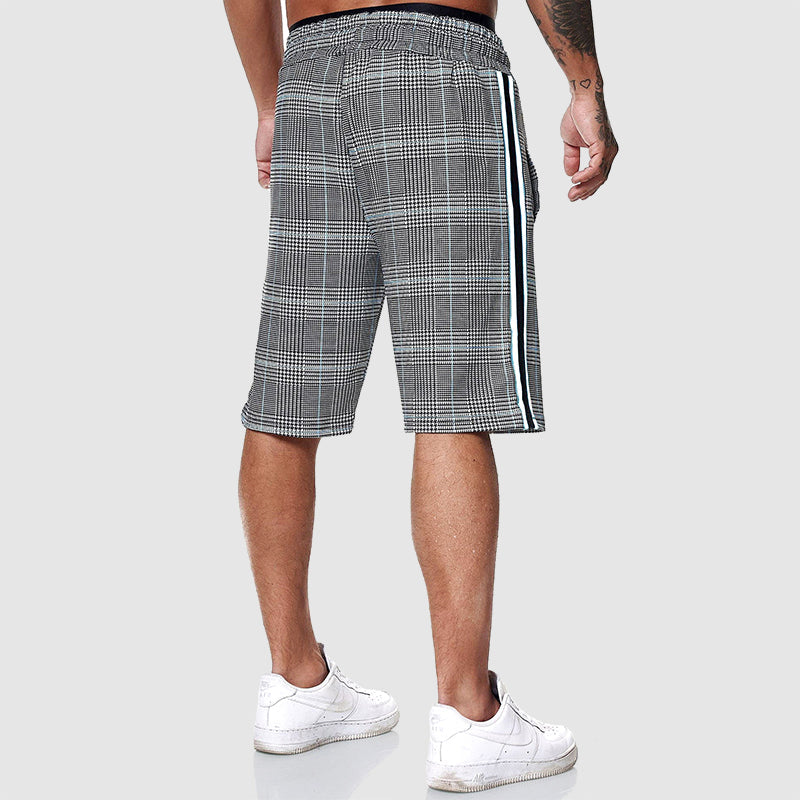 Herre Plaid Shorts Casual 4