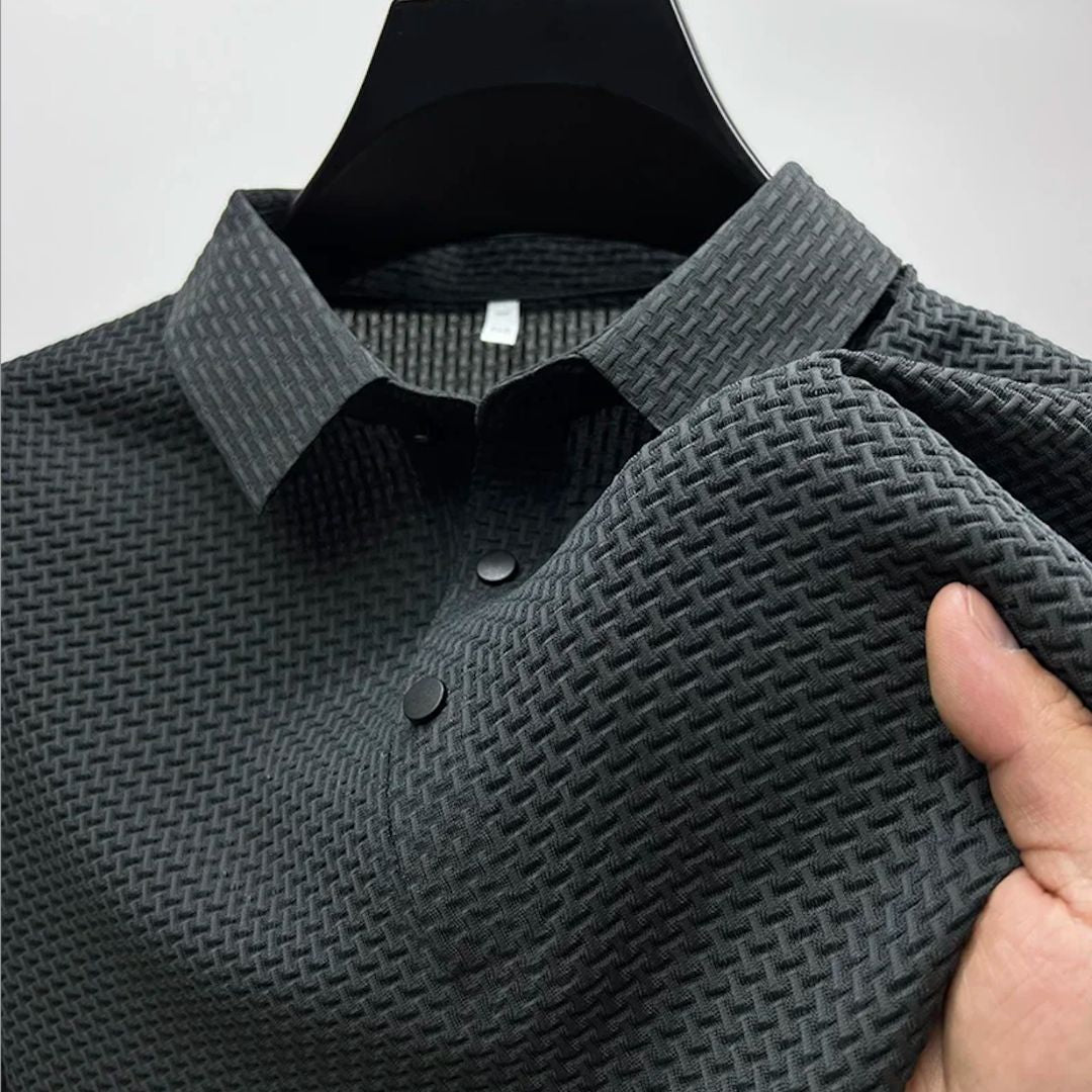 Herre Polo Shirt Letvægts Åndbar Klassisk Design 3