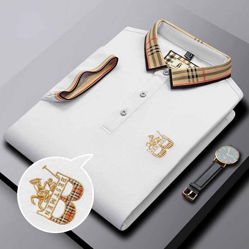 Herre Polohemd Moderne Stil Komfortabel 7