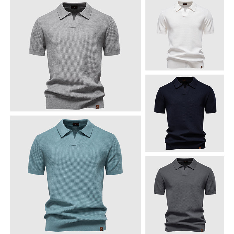 Herre Poloshirt Klassisk Stil 5