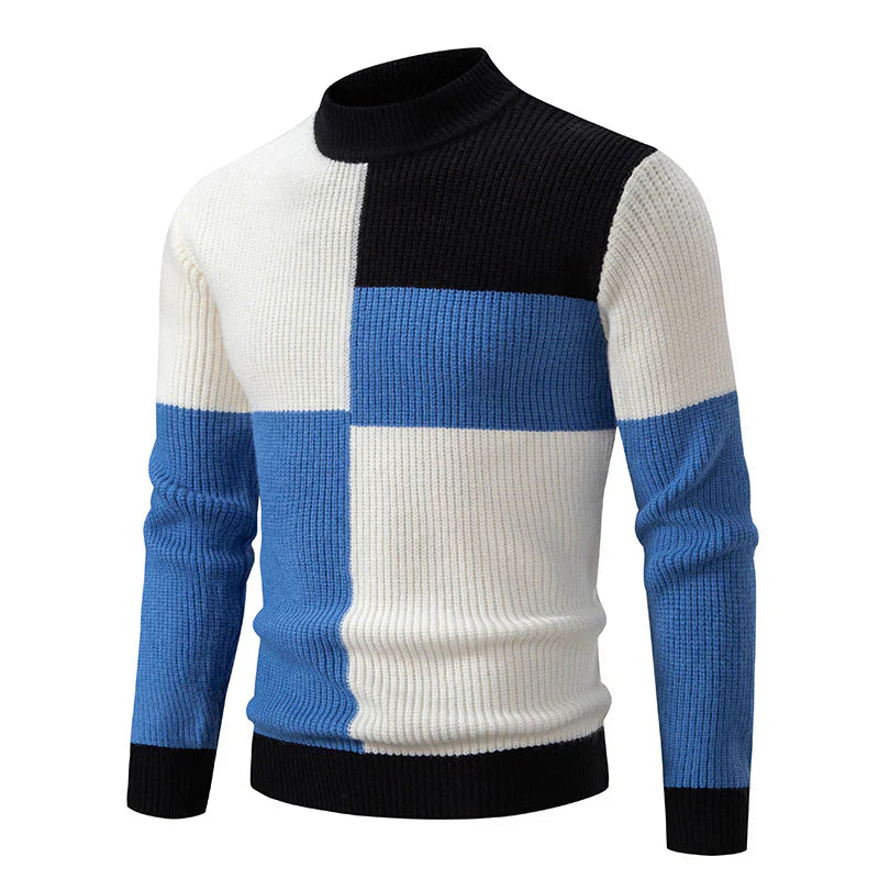 Herre Pullover Farveblokdesign Casual 1