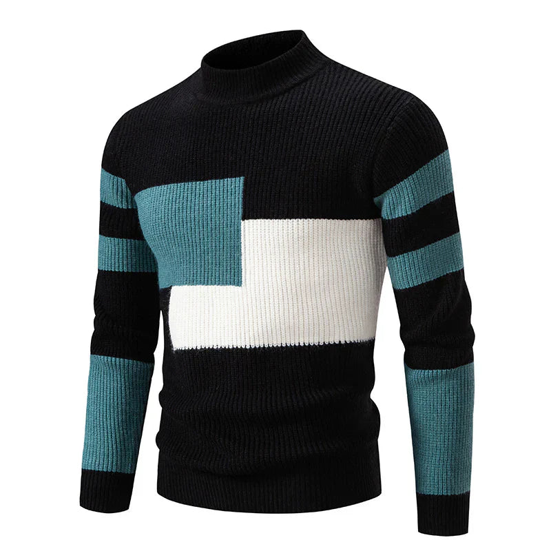 Herre Pullover Farveblokdesign Casual 2