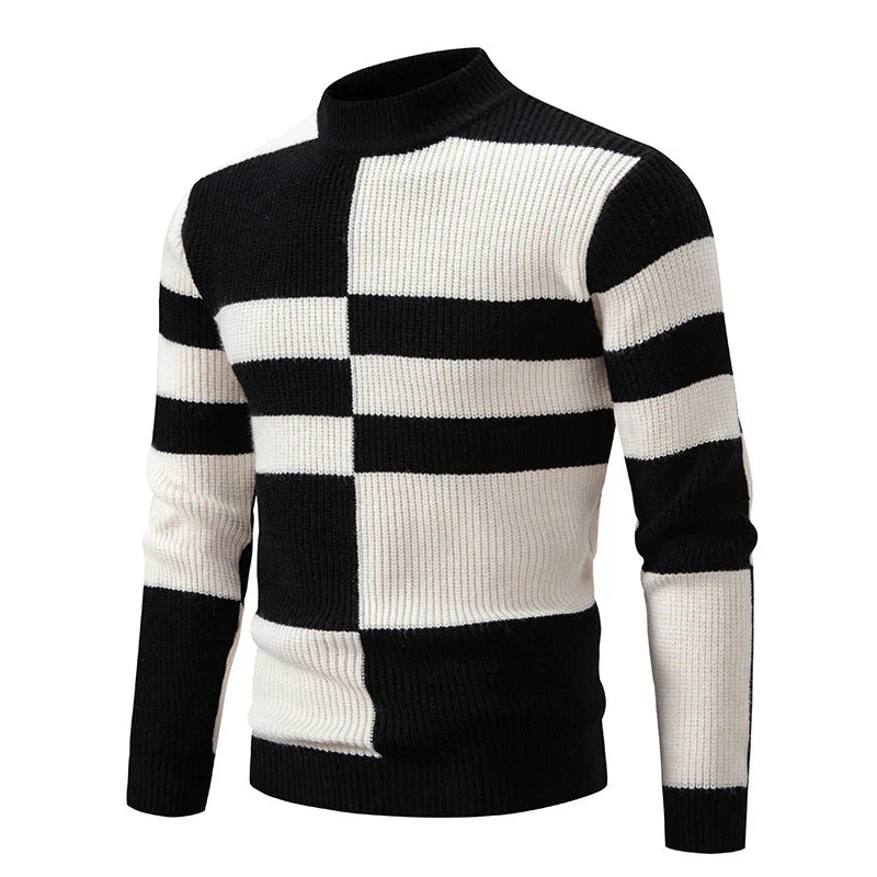 Herre Pullover Farveblokdesign Casual 4