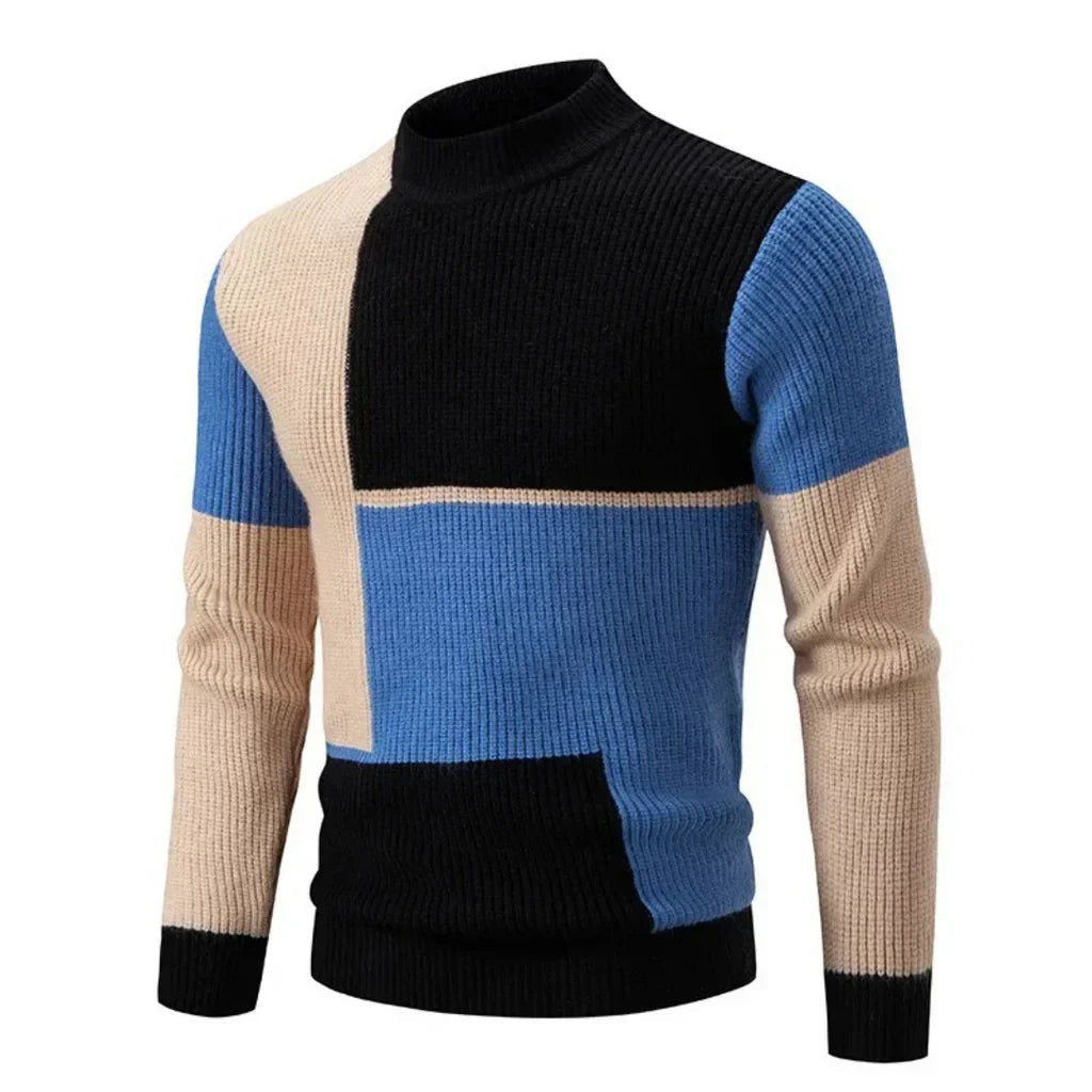 Herre Pullover Farveblokdesign Casual 5