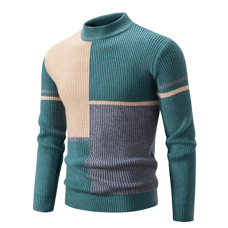 Herre Pullover Farveblokdesign Casual 7