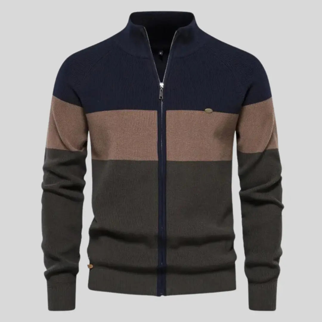 Herre Pullover Patchwork Design Modern 4