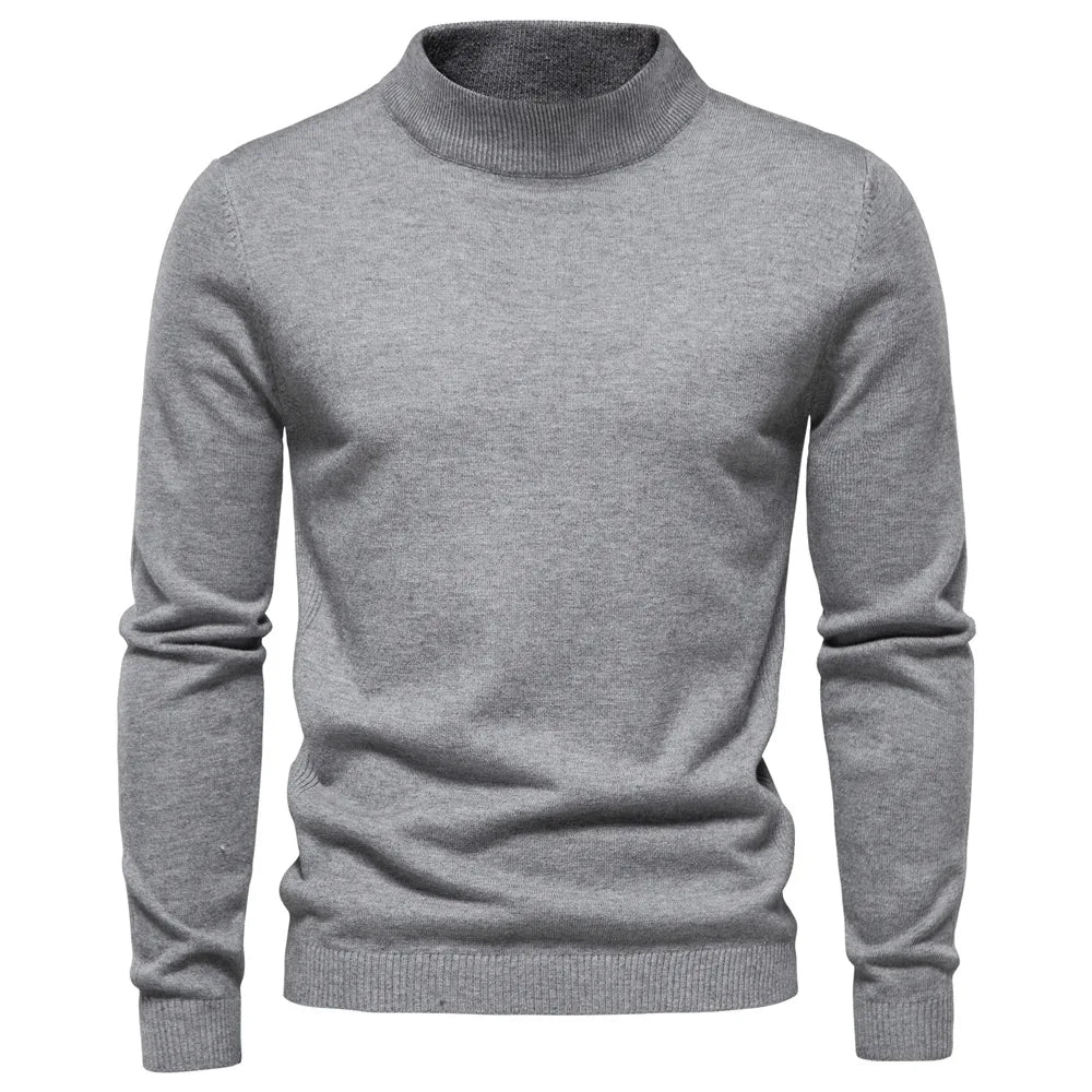 Herre Pullover Rullekrave Tidløs Sweater 11