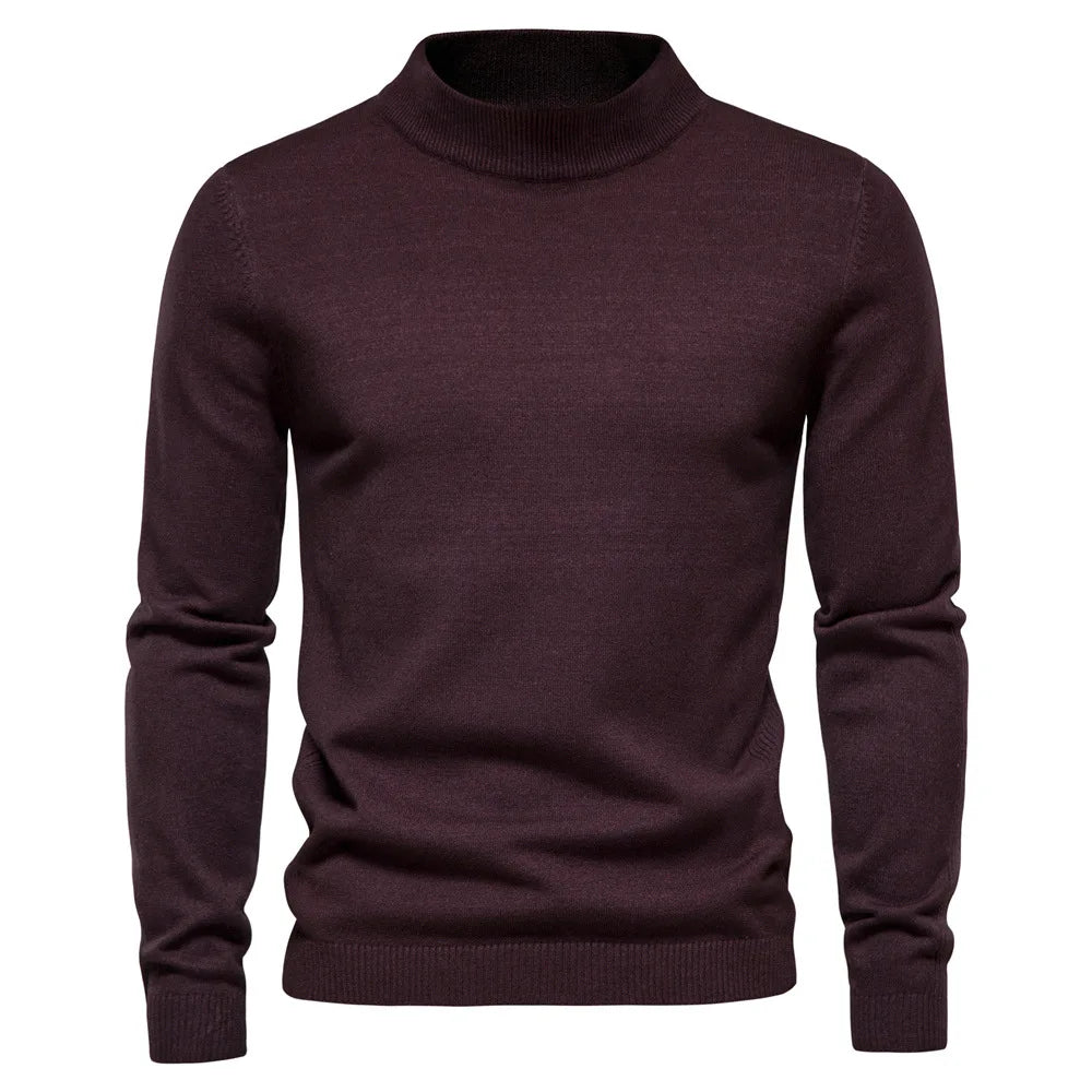 Herre Pullover Rullekrave Tidløs Sweater 2