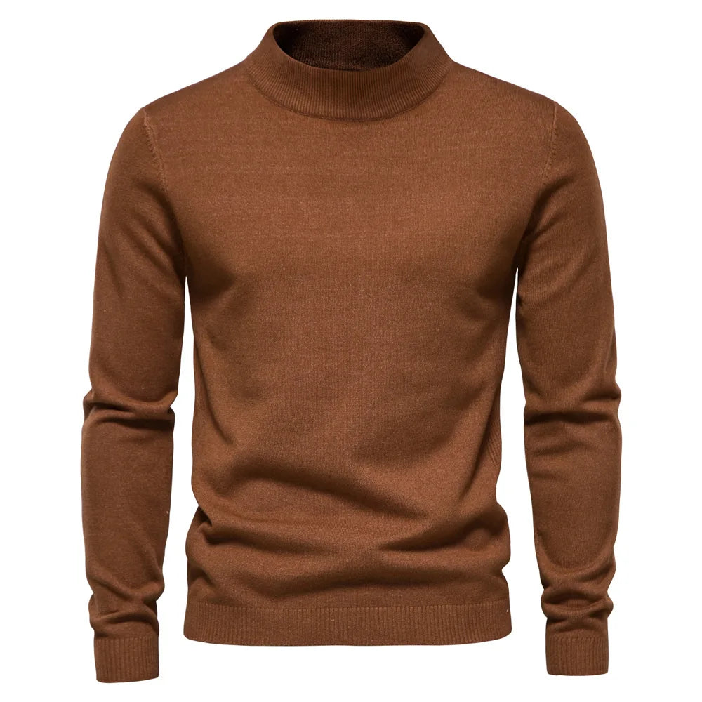 Herre Pullover Rullekrave Tidløs Sweater 4