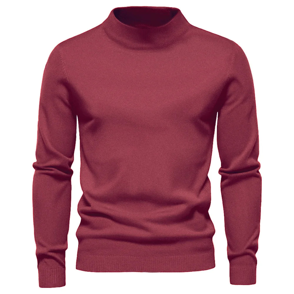 Herre Pullover Rullekrave Tidløs Sweater 5