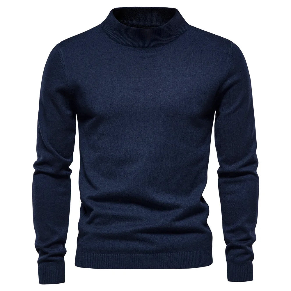 Herre Pullover Rullekrave Tidløs Sweater 7