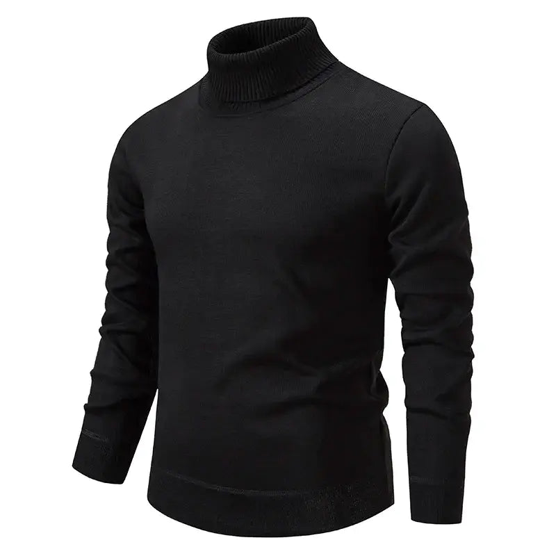 Herre Pullover Turtleneck Striktrøje Klassisk Stil 2