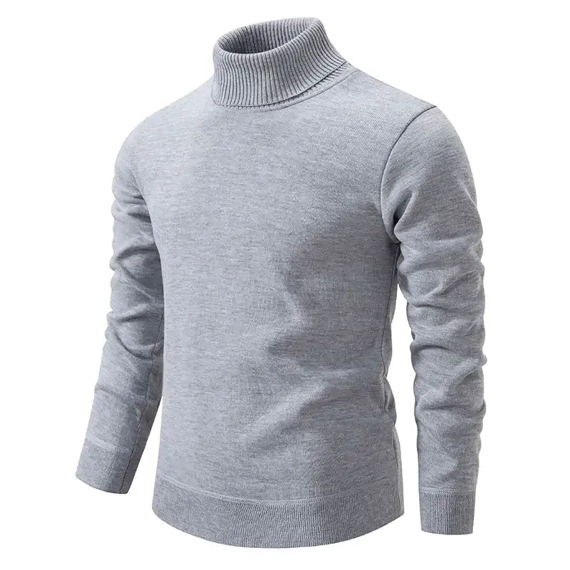 Herre Pullover Turtleneck Striktrøje Klassisk Stil 3