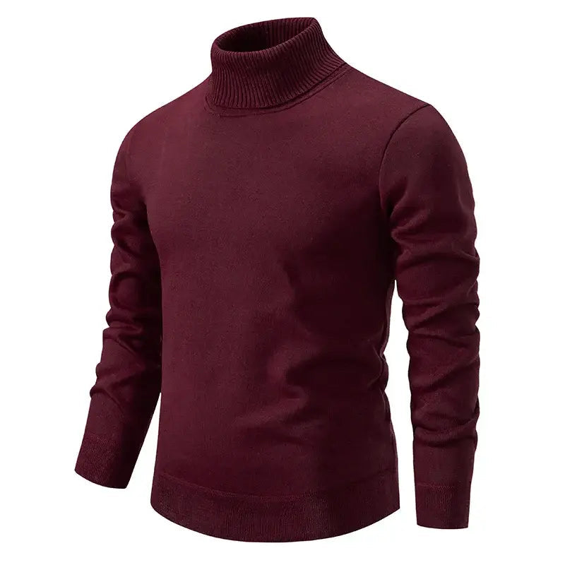 Herre Pullover Turtleneck Striktrøje Klassisk Stil 4