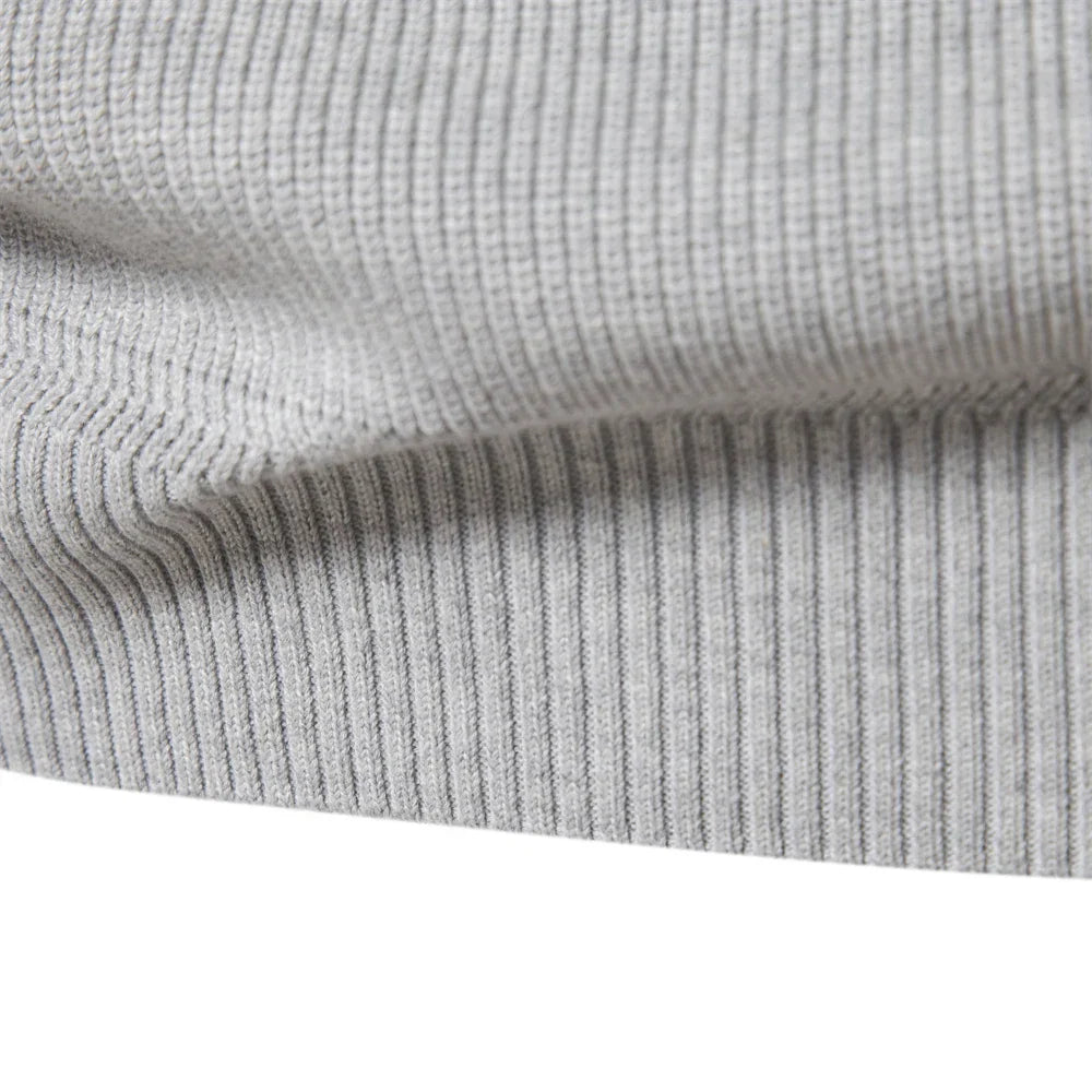 Herre Pullover med Halvlængde Lynlås - Moderne og Komfortabel Sweater til Fritid og Kontor 5