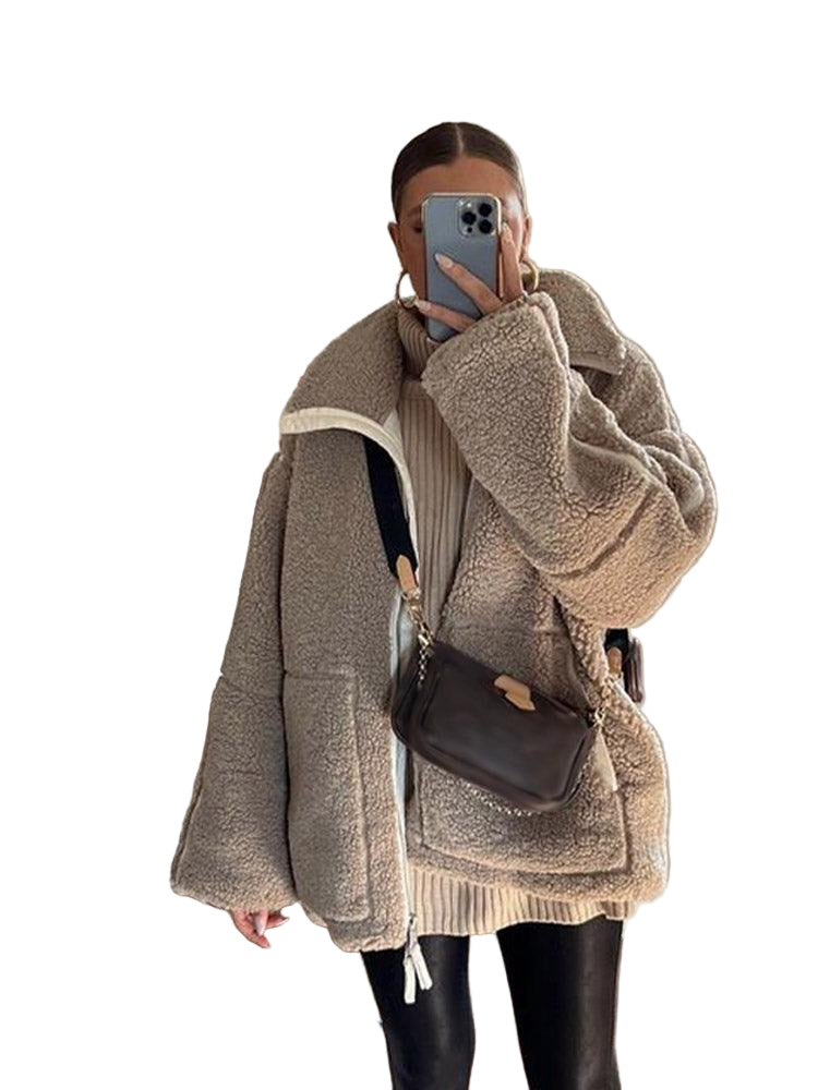 Herre Sherpa Jakke Urban Stil 0