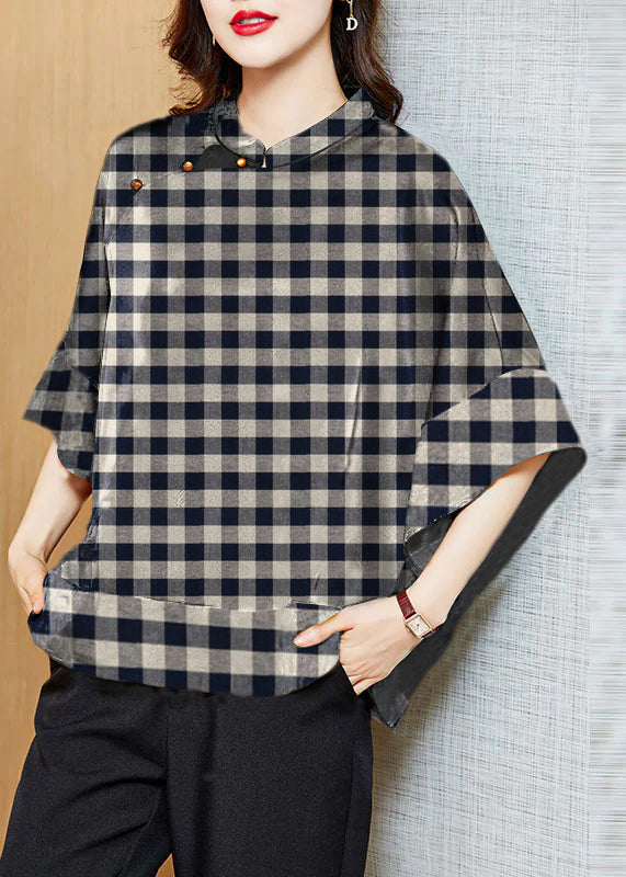 Herre Skjorte Asymmetrisk Design med Mandarin Krave og Batwing-Ærmer 9