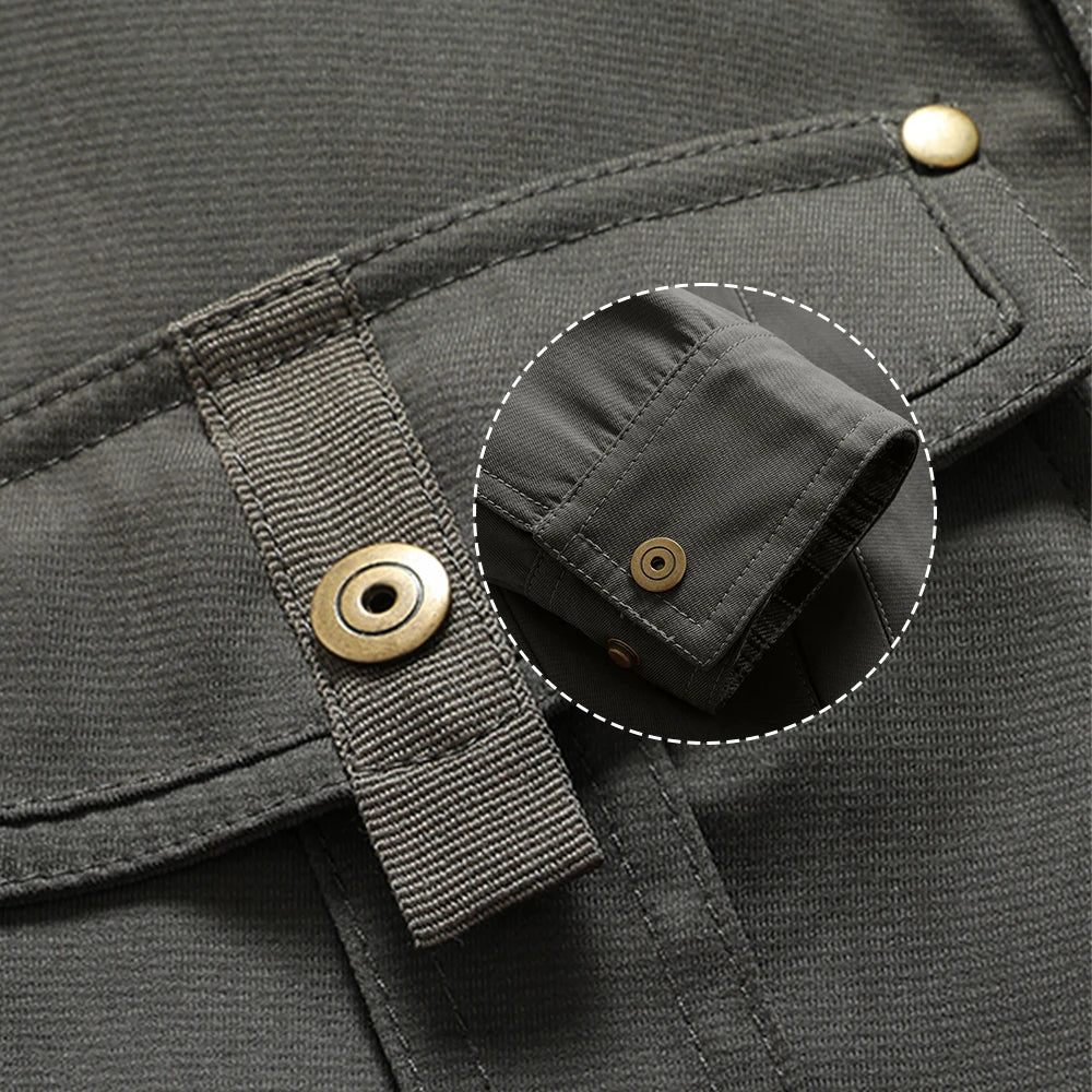 Herre Skjorte Jakke Flannel Lined Polyester Casual 4