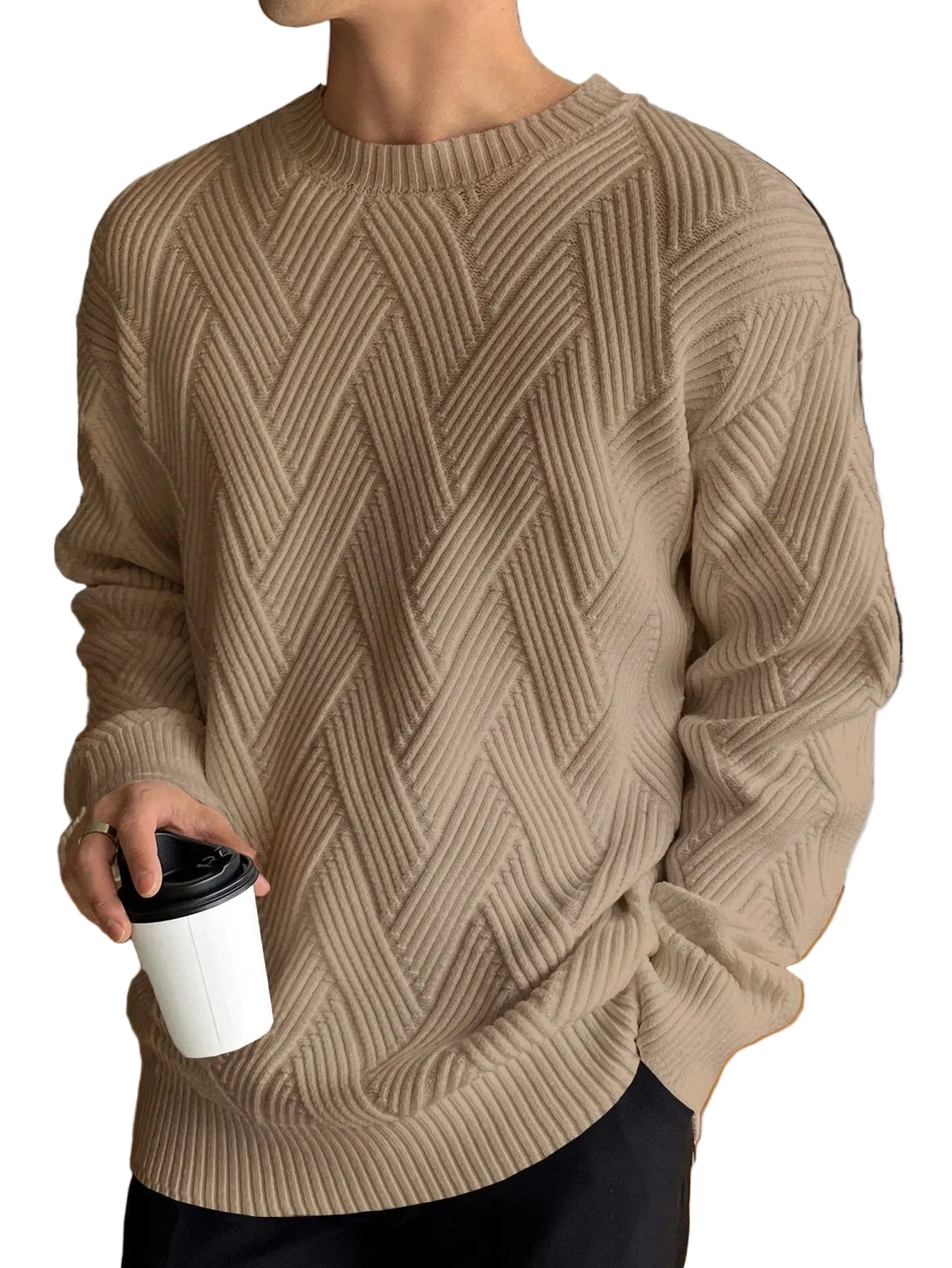 Herre Skjorte Tidløs Design Klædelig Pasform 0