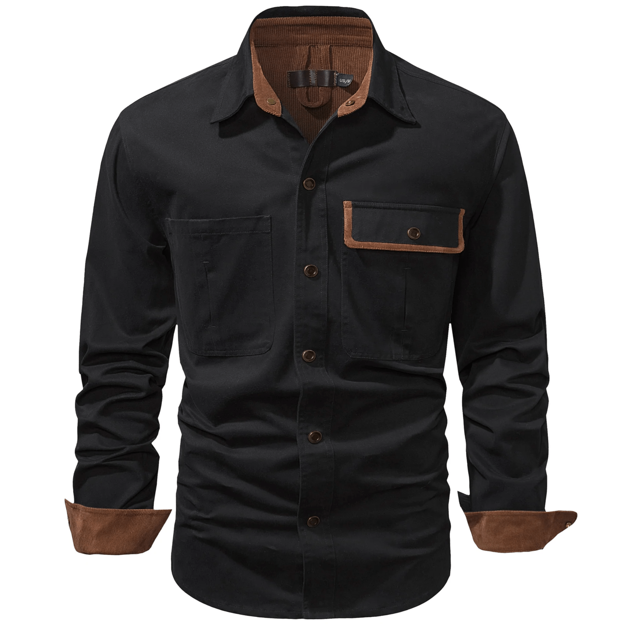 Herre Skjortejakke Dual-tone 100% Bomuld 1