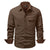 Herre Skjortejakke Dual-tone 100% Bomuld 3