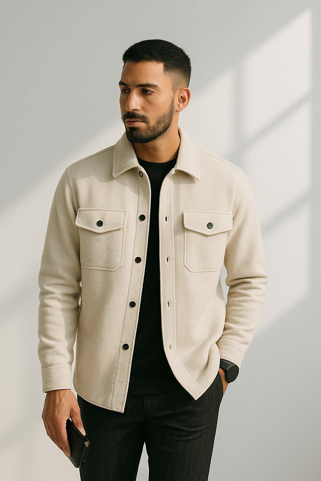 Herre Sommerjakke Casual Åndbar Materiale 1