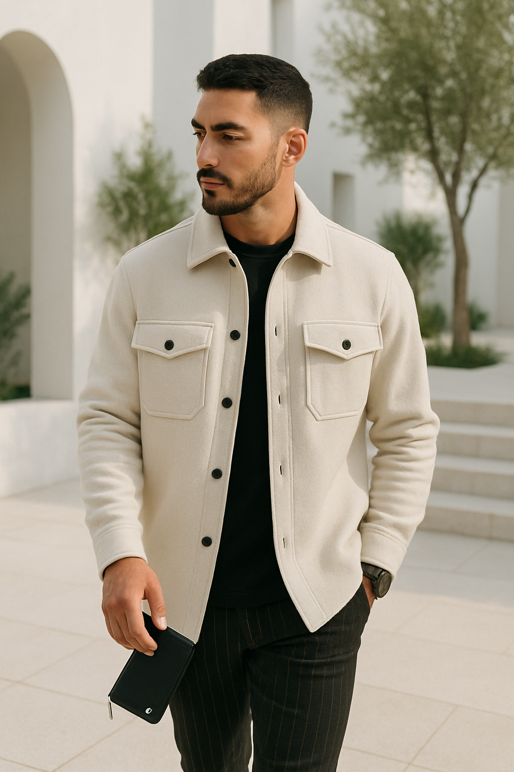 Herre Sommerjakke Casual Åndbar Materiale 2