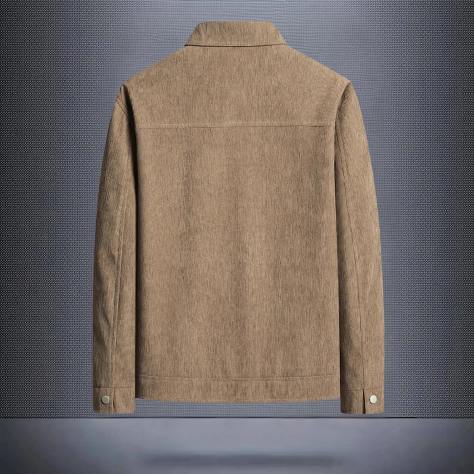 Herre Sommerjakke Ribbede Detaljer Letvægtsdesign 4