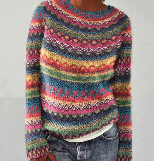 Herre Strikpullover med Rundhalsaussnit 2