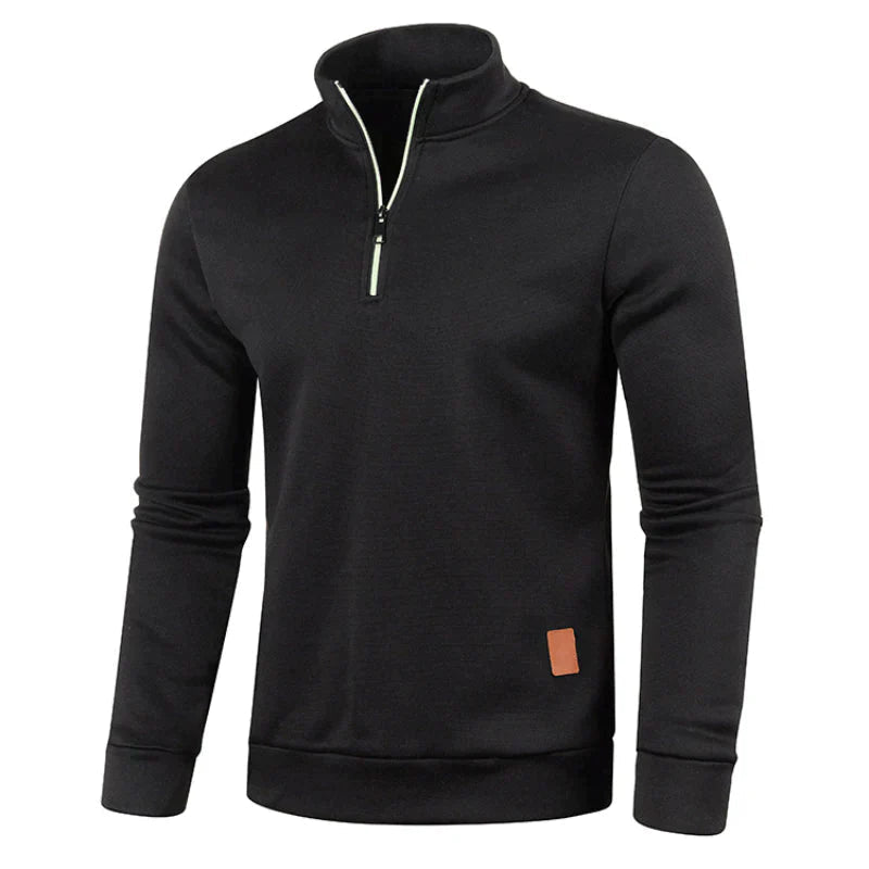 Herre Sweater Poloshirt Klassisk Stil 1