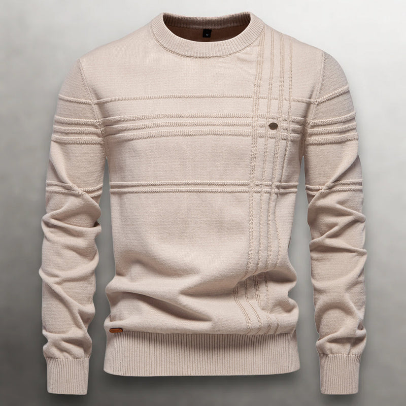 Herre Sweater med Teksturmønster 1