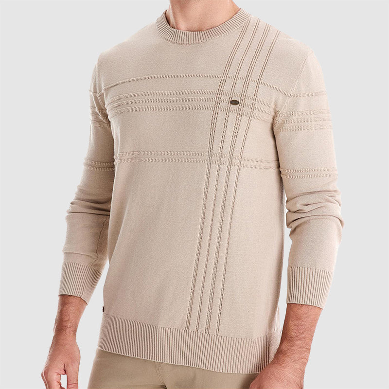 Herre Sweater med Teksturmønster 6