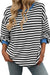 Herre Sweatshirt Stribet Print Blødt Stof 0