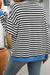 Herre Sweatshirt Stribet Print Blødt Stof 1