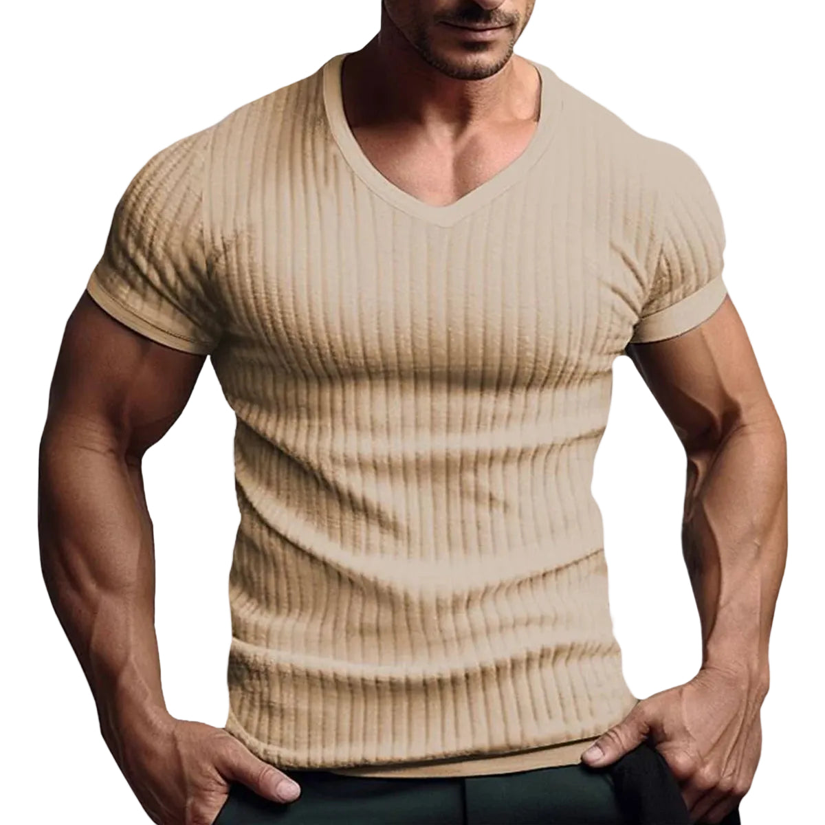 Herre T-shirt med Urban Striber 0