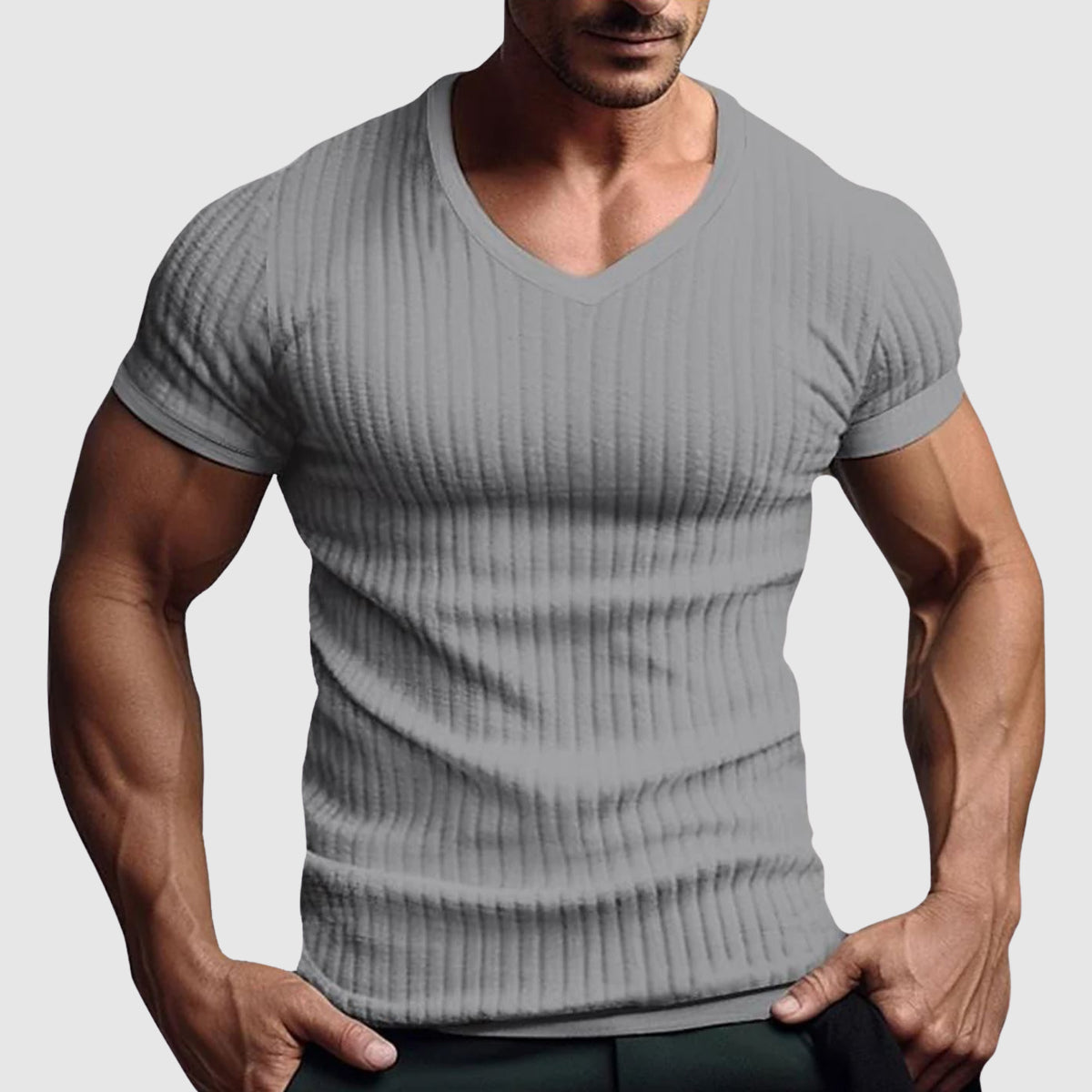 Herre T-shirt med Urban Striber 3