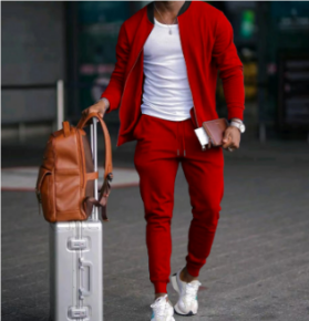 Herre To-delt Sæt Casual Komfort 3